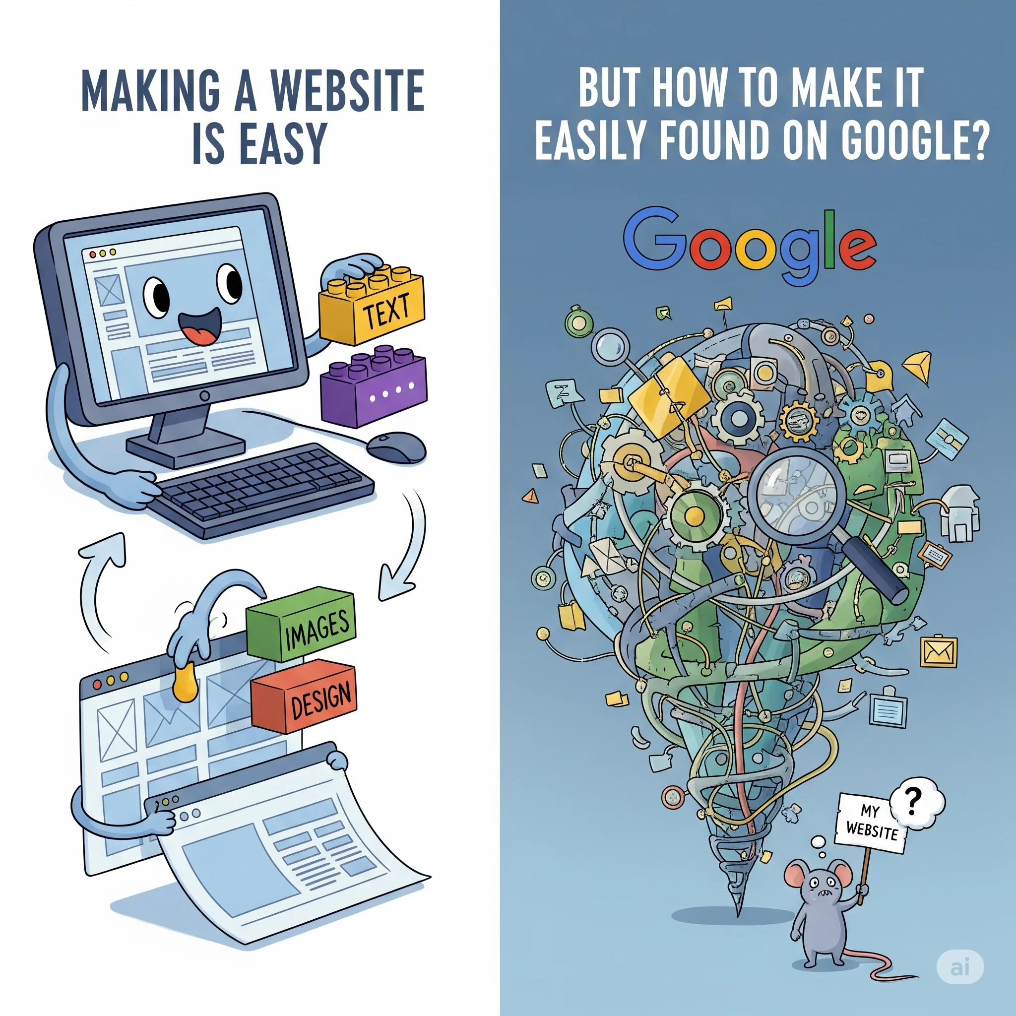 Bikin Website Gampang, Tapi Gimana Biar Website Mudah Ditemukan di Google?